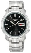 Seiko Men's SNKK71 Seiko 5 Automatic Black Dial Stainless-Steel