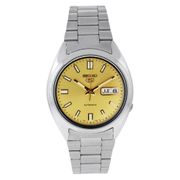 Seiko Men's SNXS81K Seiko 5 Automatic Gold Dial Stainless Steel Watch