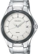 Seiko Men's Sport White Dial Stainless Steel SGED97