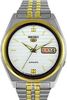 Seiko Men's Stainless and Gold Tone Automatic White Face SNX166