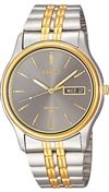 Seiko Men's Stainless Steel TwoTone Dark Silver Dial  SGGA60