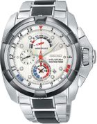 Seiko Men's Velatura Chronograph Silver Dial Sport  SPC005