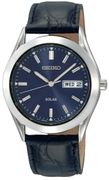 SNE049 Seiko SNE049 Mens Watch Stainless Steel Solar  Blue Dial Black