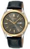 SNE050   Seiko SNE050 Solar Mens Watch Gray Dial TwoTone Day-Date