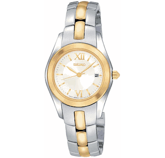 seiko ladies gold dress watch Seiko Women's All Gold Tone Watch, Rectangular Dial, Stylistic Font De main image 0