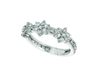 Three flower diamond ring