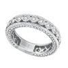 Three Sided Bezel Set Diamond Eternity Ring Band