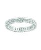 Three sided diamond eternity ring