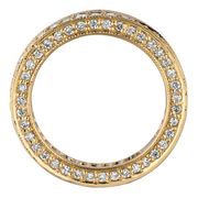 Three sided diamond eternity ring