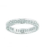 Three sided diamond eternity ring