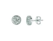 White gold diamond earrings