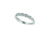 White gold diamond stack ring