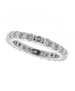 White gold eternity diamond ring
