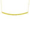 Yellow diamond bar necklace