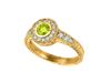 Yellow Diamond Bezel Ring 14K Yellow Gold
