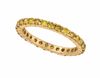 Yellow diamond eternity ring