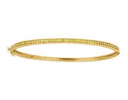 Yellow diamond milgrain bangle