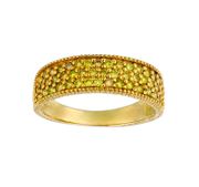 Yellow diamond ring