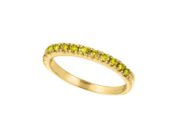 Yellow Diamond Stackable Ring, 14K Yellow Gold