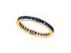 Yellow gold all around sapphire ring