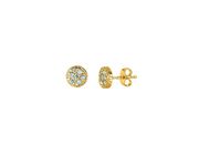 Yellow gold diamond earrings