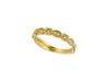Yellow gold diamond stack ring