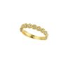 Yellow gold diamond stack ring