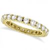 Yellow gold eternity diamond ring