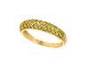 Yellow sapphire pave stack ring