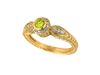 Yellow & white Diamond Ring 14K Yellow Gold