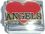 Angels on Red Heart Italian Charm