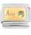 August Birthstone on Gold Italian Charm