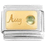 August Birthstone on Gold Italian Charm
