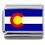Colorado State Flag Italian Charm