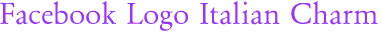 Facebook Logo Italian Charm