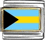 Flag of Bahamas Italian Charm