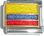 Flag of Colombia Italian Charm