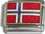 Flag of Norway Italian Charm