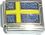 Flag of Sweden Italian Charm