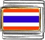 Flag of Thailand Italian Charm