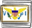 Flag of US Virgin Islands Italian Charm