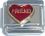 Friend in Red Heart Italian Charm