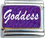 Goddess on Purple Italian Charm