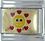 Happy Face with Hearts Italian Charm