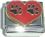 Heart with Paw Prints Italian Charm