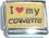 I Heart My Corvette Italian Charm