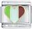 Italian Flag Heart Italian Charm
