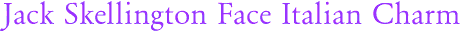 Jack Skellington Face Italian Charm