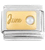 June Birthstone on Gold Italian Charm