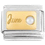 June Birthstone on Gold Italian Charm